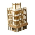 thumbnail image 6 of Kokiya 1/144 Building Model DIY Painting Micro Landscape Street City Scene Building B, 6 of 9