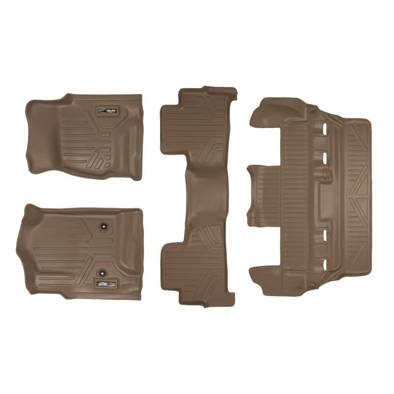 Maxliner 20152020 Chevrolet Tahoe GMC Yukon Floor Mats 3 Row Set Tan