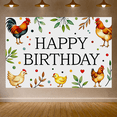 thumbnail image 5 of Colorful Farm Animals Birthday Banner Decorative Creative Happy Party for Kids Party Photo Background Party Decor, 5 of 5