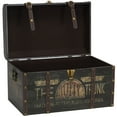 thumbnail image 5 of Household Essentials 22" TOTTY Vintage Storage Trunk, Green and Black, 5 of 11