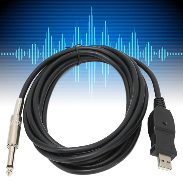 Cable de Audio de Guitarra, Cable de Guitarra USB Sin Ruido para La Grabació de Instrumentosos