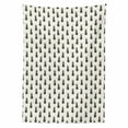thumbnail image 2 of Tropical Tablecloth, Hand Drawn Sketch Illustration of Pineapples on Off-white Background, Rectangle Satin Table Cover for Dining Room and Kitchen, 60" X 84", Charcoal Grey and Ivory, by Ambesonne, 2 of 2