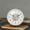 SAYTAY Bedroom Alarm Clock, Metal Alarm Clock , Student Home Decoration Desktop Clock