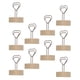 thumbnail image 5 of Clips para tarjetas de nombre ANGGREK Base de madera redonda liviana en forma de corazón 10 piezas, 5 of 8
