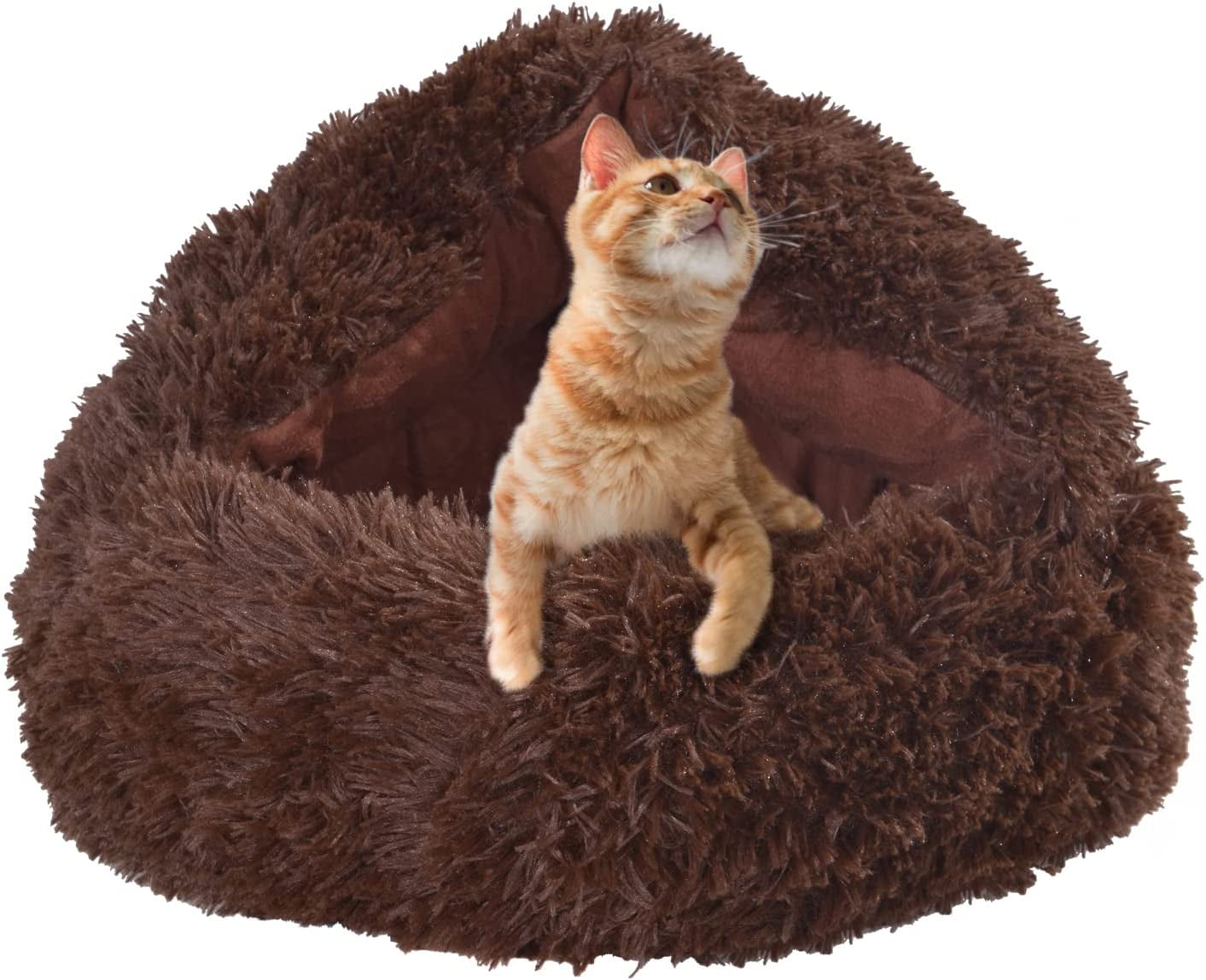 Round Dog Cave Bed Self Warming Dog Bed, Pet Bed, Cat Bed, Pet House