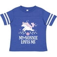 thumbnail image 3 of Inktastic Nonnie Loves Me Granddaughter Unicorn Girls Toddler T-Shirt, 3 of 5