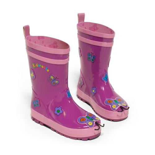 girls purple rain boots