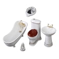 thumbnail image 2 of Juego de baño en miniatura Hugo 5 Uds. Mini Inodoro de Cerám Blanco, 2 of 8