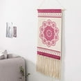 thumbnail image 4 of Maydear Macrame Woven Wall Hanging Tapestry- Boho Chic Bohemian Geometric Art Decor - Beautiful Apartment Dorm Room Door Decoration-Northern European Tapestry, 19.7" W×35.4" L, 4 of 5
