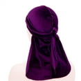 thumbnail image 4 of Power Waves Durag, Long Tail Satin Elastic Hat Velvet Hip Hop Durag, Premium Satin Deluxe Durags for Men, Breathable Premium Fabric, One Size Fits All, Durable & Versatile For All Hair Types, 4 of 4