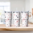 thumbnail image 2 of 20OZ Flamingo Themed Insulated Coffee Tumbler Stainless Steel with Handle Mug Cup BPA Free Sweat Proof Great for Daily Use Gifts for Women Girls on Birthday Christmas Summer, 2 of 6