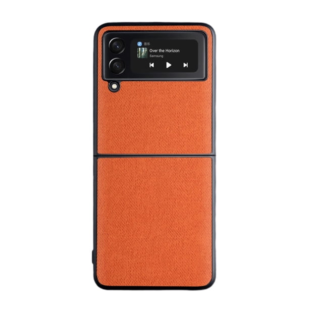 Funda Protectora De Cuero Pu Compatible Con Samsung Galaxy Z Flip 3 Anti-Huella Digital 5G Carcasa Protectora Para Teléfono Celular Advancent EL018007-04