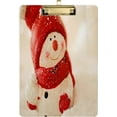 thumbnail image 1 of FMSHPON Christmas Snowman Winter Clipboard Hardboard Wood Nursing Clip Board and Pull for Standard A4 Letter 13x9 inches, 1 of 7
