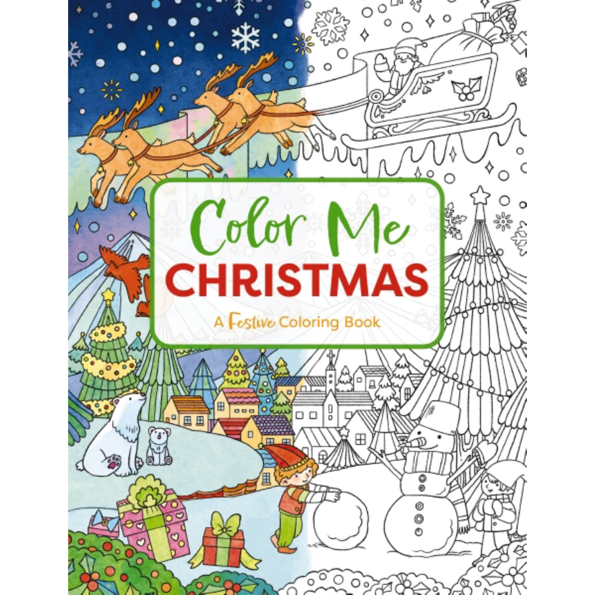 Color Me Christmas: A Festive Coloring Book (Paperback)