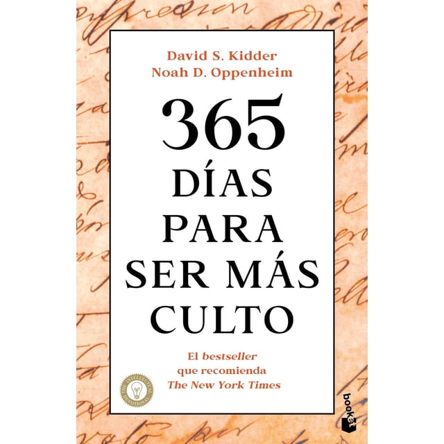 Libro 365 Dias Para Ser Mas Culto Tapa Blanda, Autor Noah D. Oppenheim, Editorial Booket Paidos Mexico
