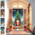 thumbnail image 1 of Cubrepuertas Navideño con Diseño de Papá Noel, 89 X 183 Cm | Tela de Poliéster Resistente | Fácil Instalación | para Puertas, Paredes y Mesas | Multicolor - 1 Unidad, 1 of 6