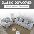 thumbnail image 3 of Velvet Sofa Slipcover Stretch Couch Covers for 3 Cushion Couch Thick Soft Sofa Cover Furniture Protector Couch Covers for Pet ,Form Fit Couch Slipcover, 3 of 8