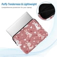 thumbnail image 2 of FORMRS 15"-15.6" Laptop Sleeve Protective Case Soft Carrying Quilted Computer Bag Cover, Bunny Love Blooms, 2 of 7