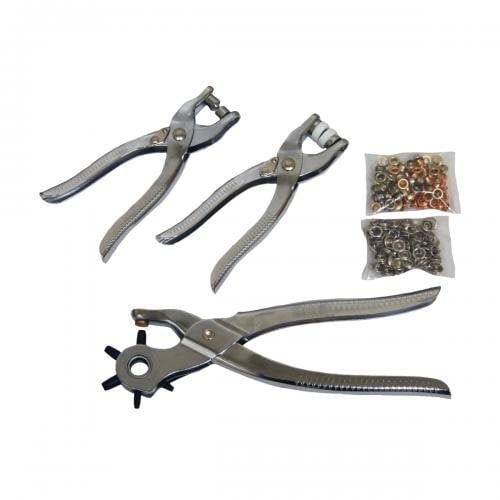 Grip 61053 Leather Hole Punch and Grommet Tool Kit