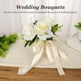 thumbnail image 4 of Elegante Juego De Ramas De Dama De Honor De Plástico De Seda De 4, Ramos De Boda De Simulación Duraderos Con Estante, Para Adecuado Fiesta De Bodas, Decoración Del Hogar,, 4 of 7