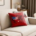 thumbnail image 5 of 250 Anniversary Usa 4Th Of July 4Th Of Patriotic Blue Red Pillow Covers 18*18 Inch Set Of 2, Fourth Independence Star Print Decorative Throw Pillowcases Outdoor Memorial Day Cushion Cases Couch G, 5 of 5