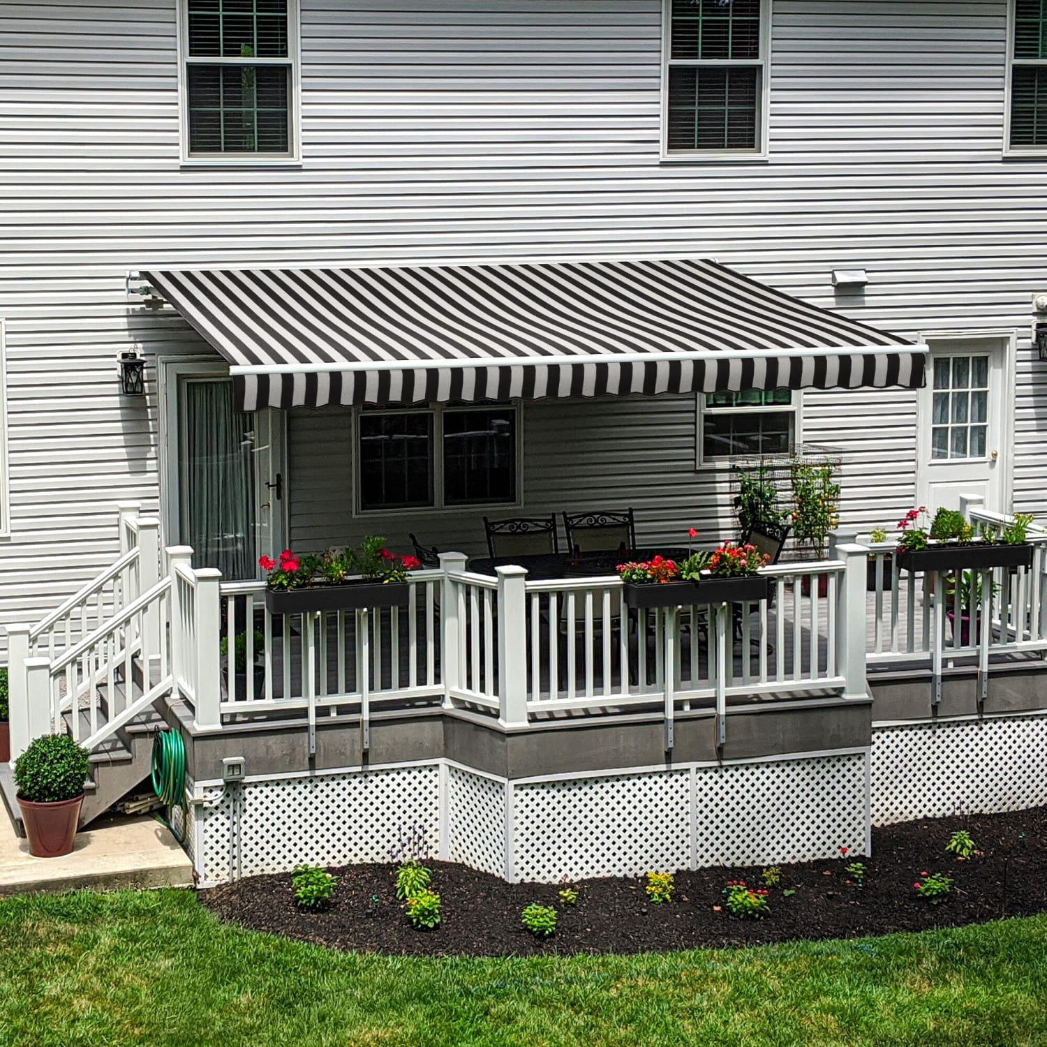 Awntech Maui Left Motor with Remote Motorized Retractable Awning