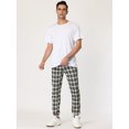 thumbnail image 3 of Pantalones chándal ajustados a cuadros Lars Amadeus Gris oscuro T L, 3 of 6