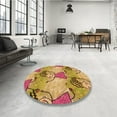 thumbnail image 4 of Ahgly Company Machine Washable Indoor Rectangle Transitional Beer Orange Area Rugs, 5' x 8', 4 of 7