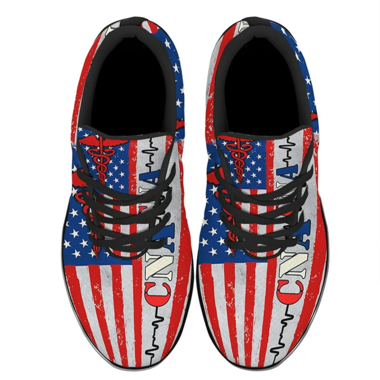 CNA Certified Nursing Assistant Shoes Sneakers for Women Men Black