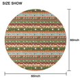 thumbnail image 6 of Colorful Christmas Striped Pattern Round Tablecloth 60"x60",Wrinkle Wipeable Table Cloth for Kitchen Dining Room Picnic Patio Party, 6 of 6