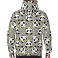 thumbnail image 7 of Naloa Panda With Crown And Stars Men's Casual Hooded Collar Drawstring Hoodies Pullover Sweatshirts Casual Long Sleeve Shirts-4X-Large, 7 of 7