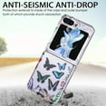 thumbnail image 5 of for Samsung Galaxy Z Flip 5 2023 Butterfly Case, Cute Print Pattern Shockproof Slim Silicone TPU Clear Women Girls Drop Protective Phone Case Cover for Samsung Galaxy Z Flip 5 5G, Blue, 5 of 6