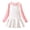 Pink, variant on Kids Girls Tennis Dress Color 𝖡lock Athleti𝖼 Pleated Long Sleeve Crewneck Fall Winter Warm Soft Cozy Dresses Sports Active Practice Match Gym Workout Tennis Skirt Athleti𝖼 Dress