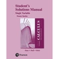 thumbnail image 1 of Pre-Owned Student Solutions Manual for Thomas' Calculus: Early Transcendentals, Single Variable (Paperback) 0134439333 9780134439334, 1 of 1