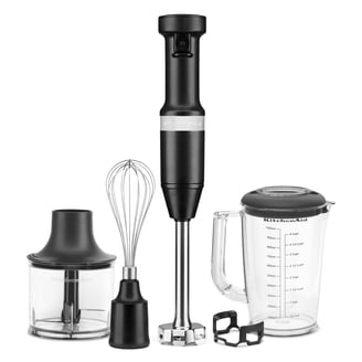 キッチン家電 Hand blender/food processor DHB891 KitchenAid Cordless Hand Blender with Chopper, Whisk, Mixer, Black