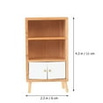 thumbnail image 2 of HORIALENCE Mini House Furniture Wooden Light Brown Storage Sideboard for Students 1Pack, 2 of 8