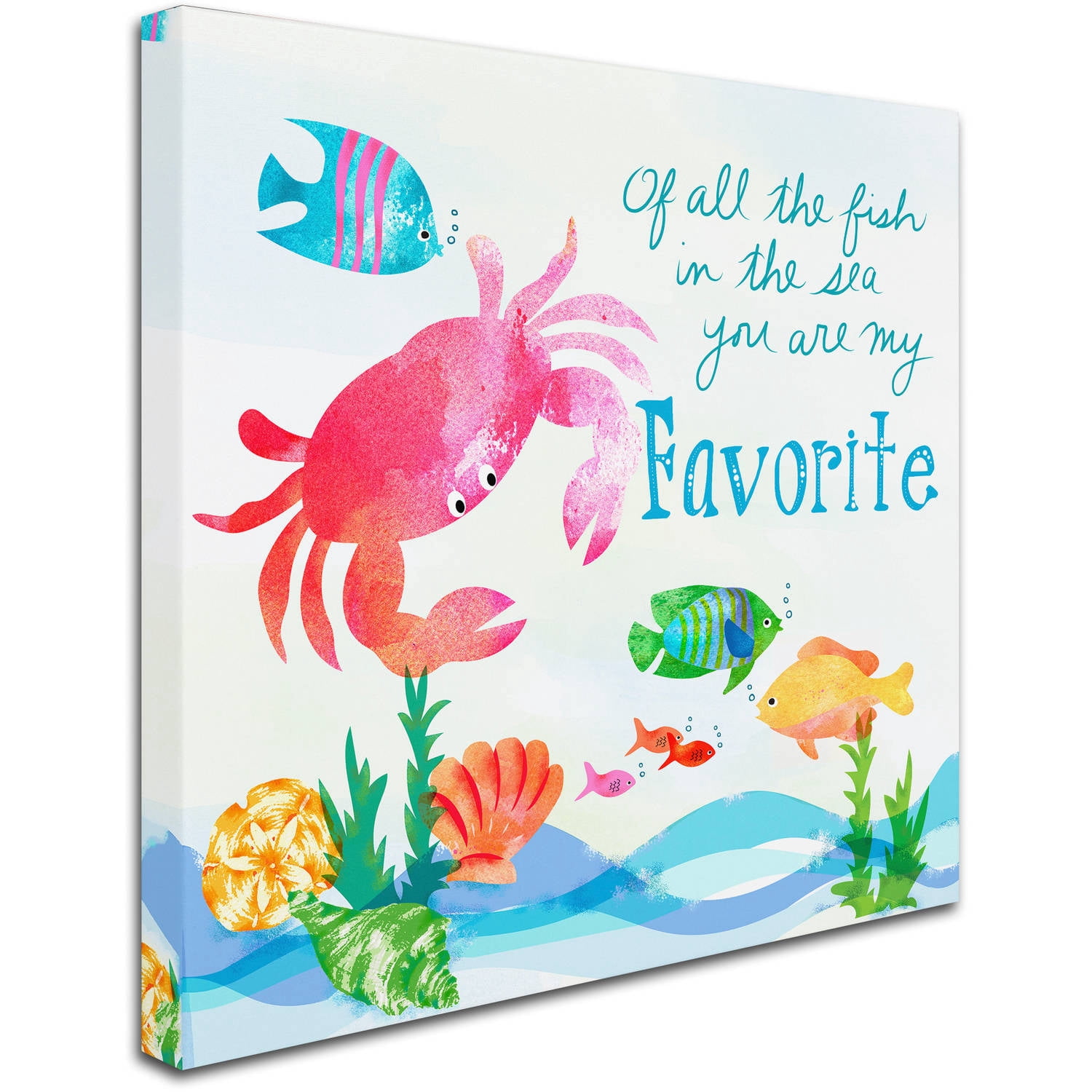 Trademark Fine Art "Crab" Canvas Art by Lisa Powell Braun