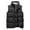 Black, variant on Puffer vest Male Autumn And Winter Cotton Casual Keep Warm Zipper Removable Hooded Sleeveless Vacation Outdoor Vest Jacket Coat