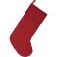thumbnail image 2 of VHC Brands 32259 11 x 20 in. Festive Red Burlap Stocking - Barn Red, 2 of 3
