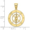 thumbnail image 3 of 10K Nautical Compass WMoveable Needle Charm Yellow Gold Material Glistening Statement Radiant Bring sparkle and sophistication to your day, 3 of 3