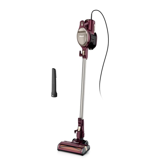 Shark Rocket Turbo Corded Stick Vacuum, with Self-Cleaning Brushroll, Powerful Pet Hair Pickup, Handheld Conversion, Swivel Steering, Easy-Empty Dust Cup, TV300 Magenta