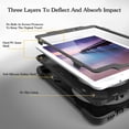thumbnail image 4 of XYX Case for Samsung Galaxy Tab S2 9.7 inch SM-T810/SM-T815 with 360 Degree Rotating, Hand Strap, Shoulder Strap, Black, 4 of 7