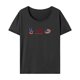 thumbnail image 1 of Camiseta para mujer de verano suave y cómoda camisa con cuello redondo para vacaciones en la calle y la oficina Gris, 1 of 7