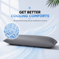 thumbnail image 3 of Yalamila Cooling Body Pillow for Adults, Firm Full Body Support Pillow for Side Sleepers, Soft Long Bed Pillow with Removable Cooling Cover, 20x54 Gray, 3 of 5