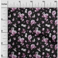 thumbnail image 2 of oneOone Georgette Viscose Black Fabric Florals Fabric For Sewing Printed Craft Fabric By The Yard 42 Inch Wide, 2 of 4