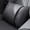 Black, variant on Ergonomic Car Lumbar Support Pillow - S-Curve Napa Leather Cushion for Neck, Waist & Back Comfort, All-Season Breathable Design