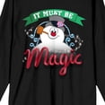 thumbnail image 6 of Frosty the Snowman It Must Be Magic Women's Black Long Sleeve Tee-XXL, 6 of 7