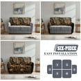 thumbnail image 6 of Yuyamidu Camo Loveseat Recliner Covers 2 Seater Hunting Reindeer Reclining Sofa Covers with Elastic Edge Easy to Install Furniture Protector Covers for Pet, 6 of 8