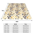 thumbnail image 3 of Sikiie Snake And Floral Ultra-Soft Micro flannel Blanket Luxury All Seasons Warm Blanket for Bedding Sofa and Travel (4 sizes)-50"x40", 3 of 7