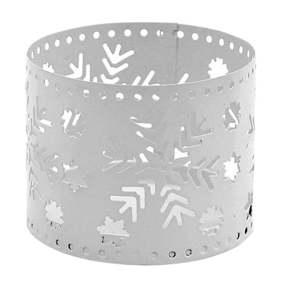 Christmas Votive Holder Rings Tealight Holder Stand for Home Wedding Living Room Bedroom Decor White